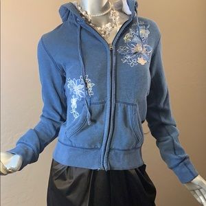Aeropostal Jacket Blue Floral